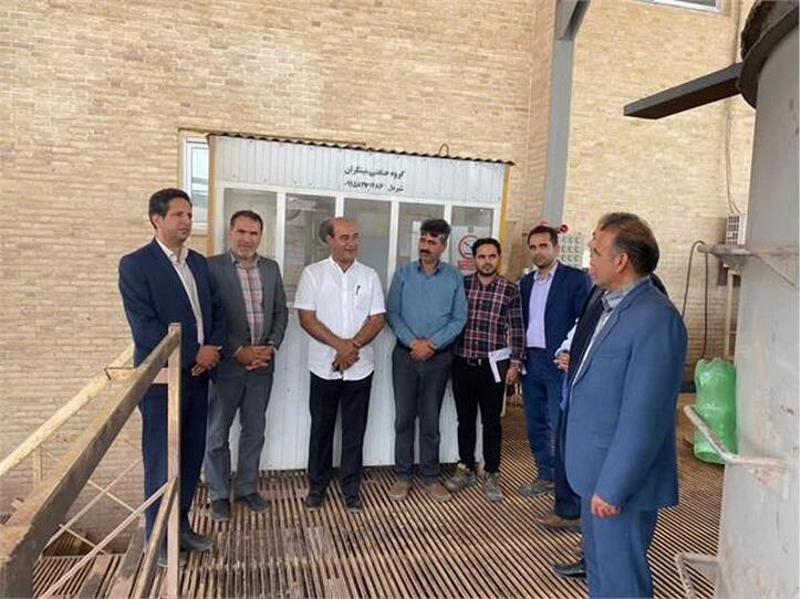 بازدید جمعی از مسوولین و روسای دستگاه‌های اجرایی از شرکت مهرآبین فولاد بردسکن
