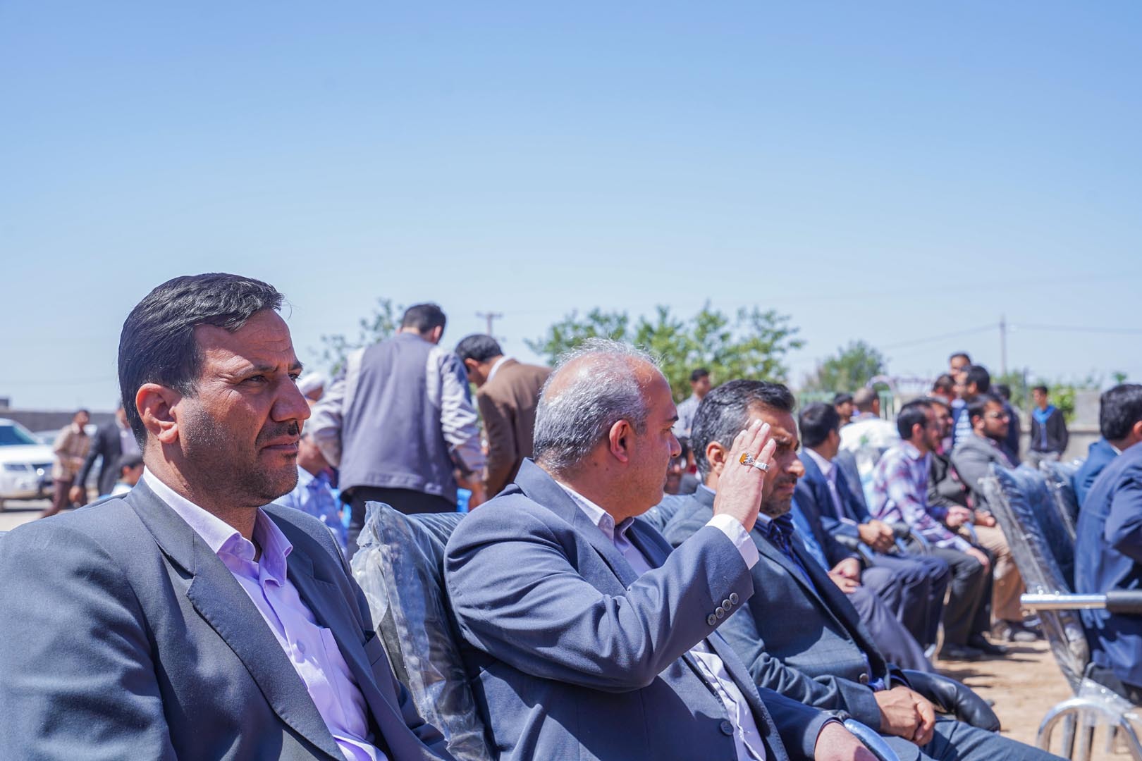 آئین کلنگ زنی مدرسه شش کلاسه سیمیدکو در روستای ابراهیمی خواف برگزار شد