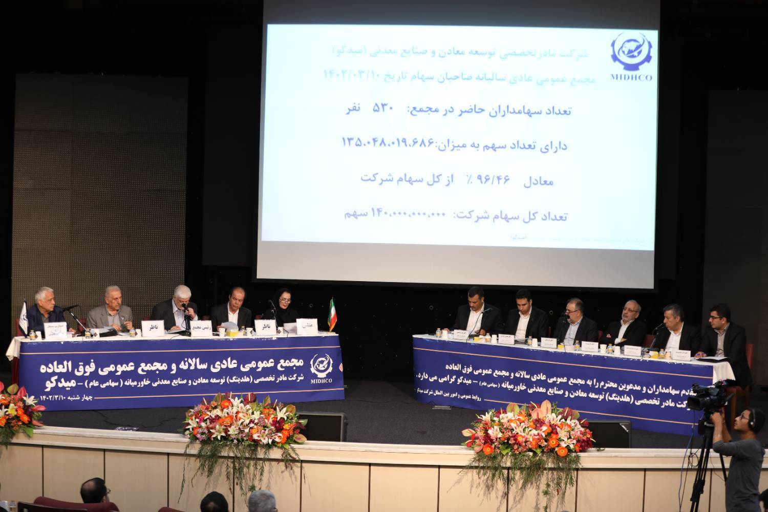 مجمع عمومی عادی سالانه و مجمع عمومی فوق‌العاده میدکو به صورت حضوری برگزار شد