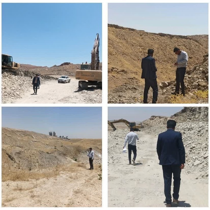 بازرسی و سرکشی از معادن سطح شهرستان هفتکل