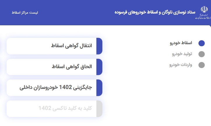 ایدرو متولی ستاد نوسازی ناوگان و اسقاط خودرو‌های فرسوده کشور شد