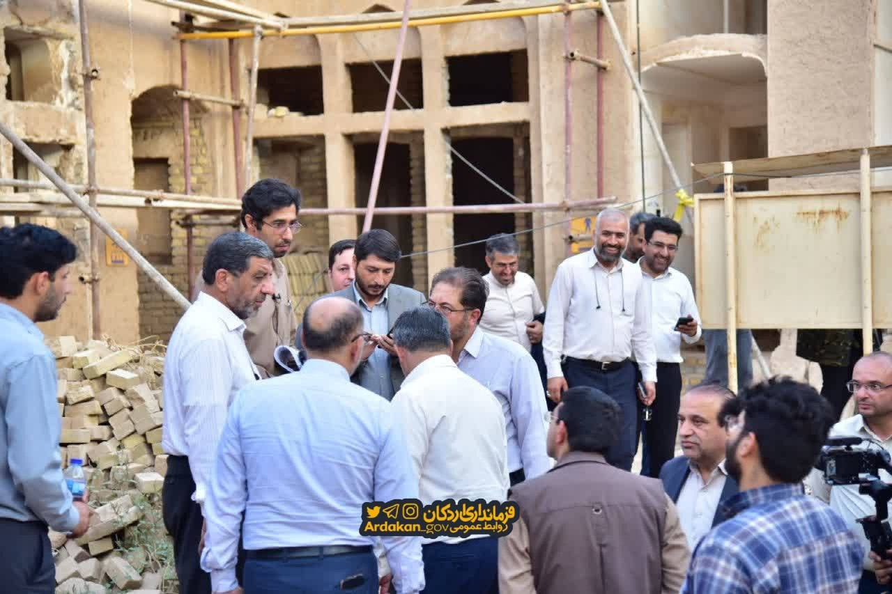 بازدید وزیر میراث فرهنگی، گردشگری و صنایع دستی از مجموعه تاریخی پردیسان اردکان بازدید وزیر میراث فرهنگی، گردشگری و صنایع دستی از مجموعه تاریخی پردیسان اردکان