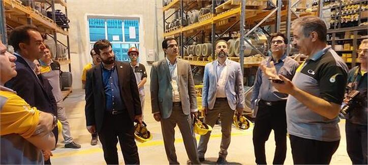 بازدید رئیس مرکز تحقیقات و تعلیمات حفاظت فنی و بهداشت کار وزارت تعاون کار و رفاه اجتماعی از شرکت صنایع سیمان مدلل کرمانشاه