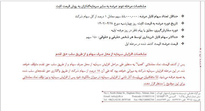 عرضه اولیه یک شرکت فولادی عرضه اولیه یک شرکت فولادی