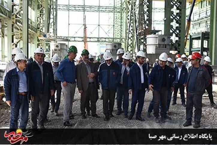 بازدید آقاجانلو مدیرعامل شرکت ملی فولاد ایران از مجتمع فولاد میانه