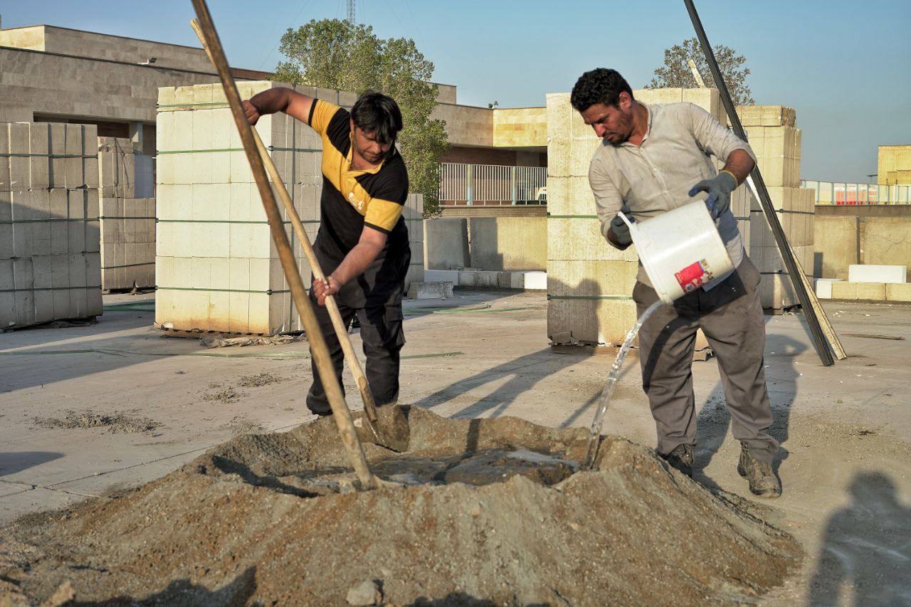 آماده سازی موکب فولاد اکسین خوزستان در پایانه مرزی شلمچه آماده سازی موکب فولاد اکسین خوزستان در پایانه مرزی شلمچه