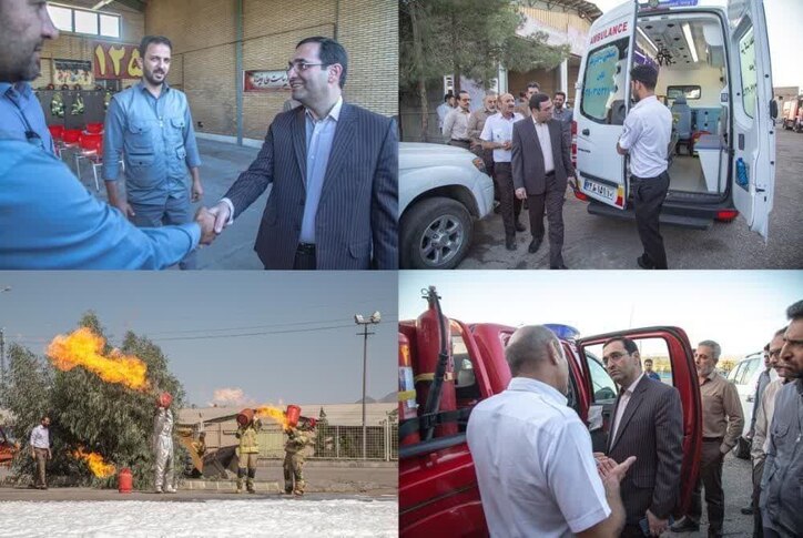آیین بزرگداشت روز آتش نشانی و ایمنی در مجتمع معدنی چادرملو