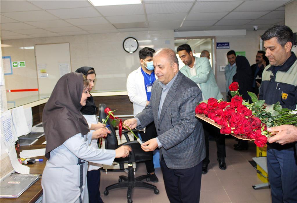 قدردانی مدیرعامل ذوب آهن اصفهان از پرستاران بیمارستان شهید مطهری