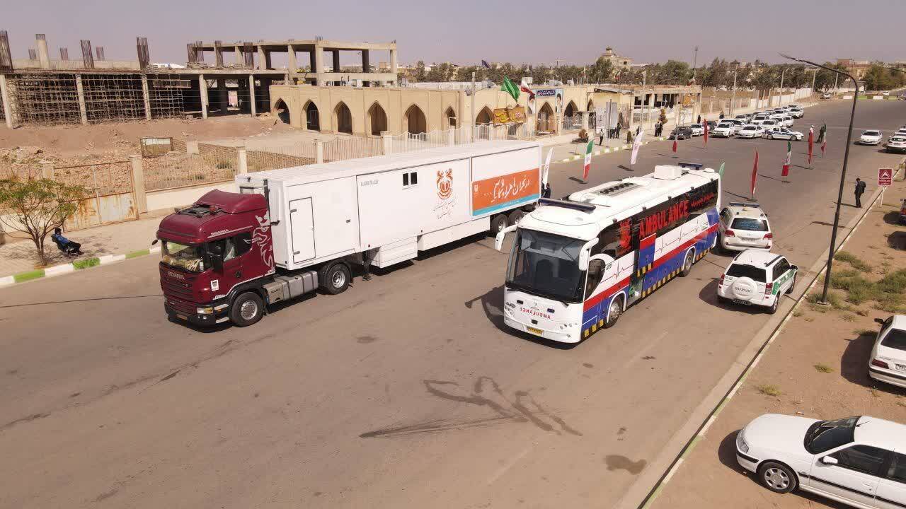 بیمارستان سیار مجتمع مس سرچشمه رفسنجان افتتاح شد بیمارستان سیار مجتمع مس سرچشمه رفسنجان افتتاح شد