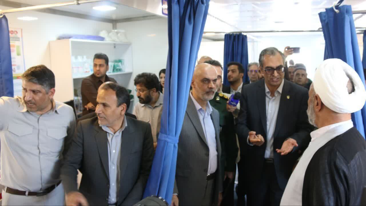بیمارستان سیار مجتمع مس سرچشمه رفسنجان افتتاح شد بیمارستان سیار مجتمع مس سرچشمه رفسنجان افتتاح شد