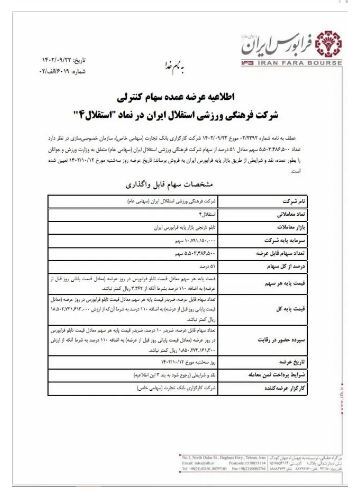 زمان عرضه ۵۱ درصدی سهام سرخابی‌ها اعلام شد