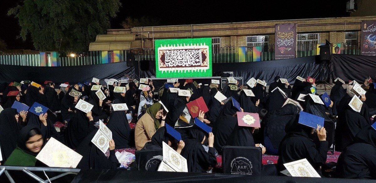 استقبال خانواده‌های فولادی از مراسم احیای شب بیست‌ویکم ماه رمضان