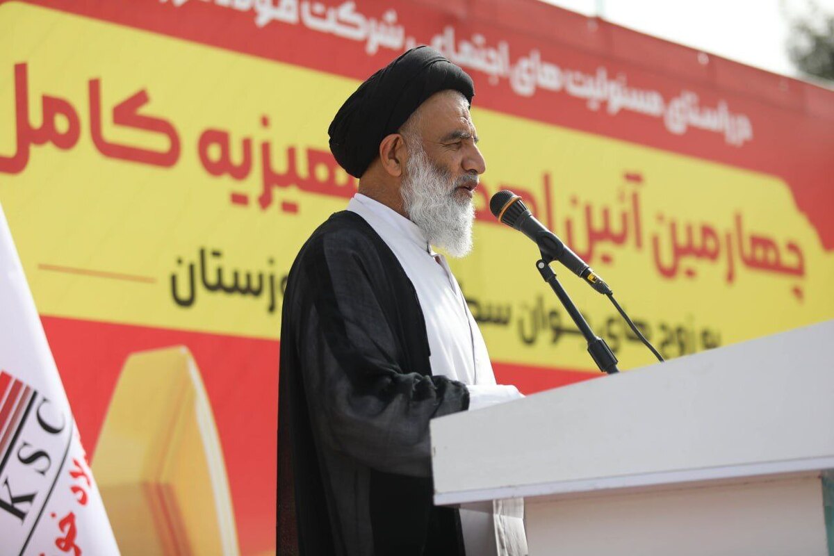 از مسوولان فولاد خوزستان تشکر می‌کنم و امیدوارم حاصل ازدواج زوج‌های حاضر فرزندانی سالم و صالح باشد