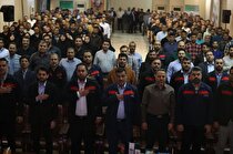 برگزاری آیین نکوداشت هفته کارگر در شرکت فولاد اکسین/ تجلیل از کارگران نمونه