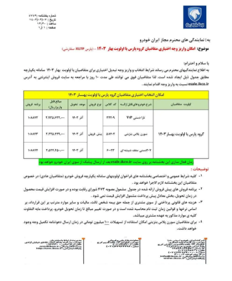 فروش فوری سه محصول ایران خودرو ویژه خرداد ۱۴۰۳ + جزئیات فروش فوری سه محصول ایران خودرو ویژه خرداد ۱۴۰۳ + جزئیات
