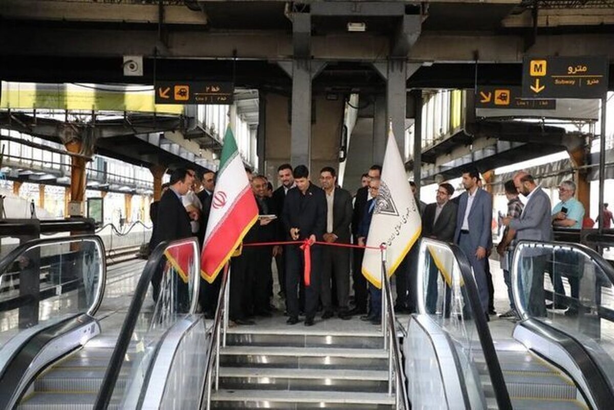 فاز نخست تونل زیرزمینی ایستگاه راه‌آهن تهران افتتاح شد
