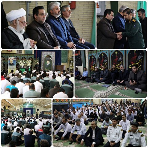 آیین بزرگداشت و سوگواری شهادت رئیس‌جمهور و همراهان ایشان در شرکت فولاد آلیاژی ایران