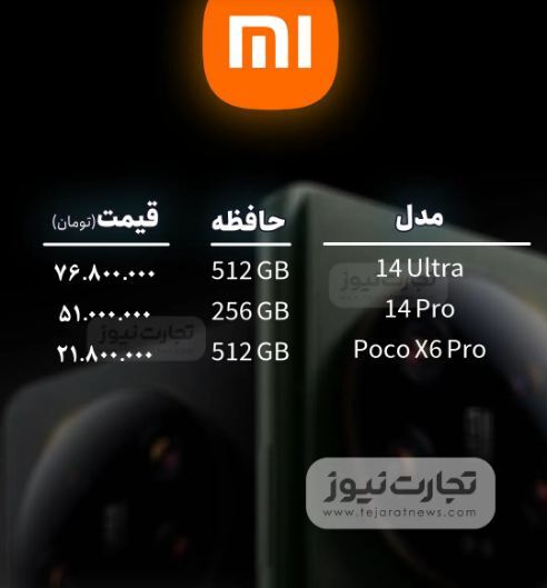 قیمت گوشی موبایل امروز چهارشنبه ۲۷ تیر ۱۴۰۳ قیمت گوشی موبایل امروز چهارشنبه ۲۷ تیر ۱۴۰۳