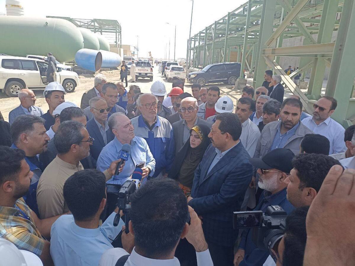 بازدید وزیر صمت از مجتمع فولاد مکران