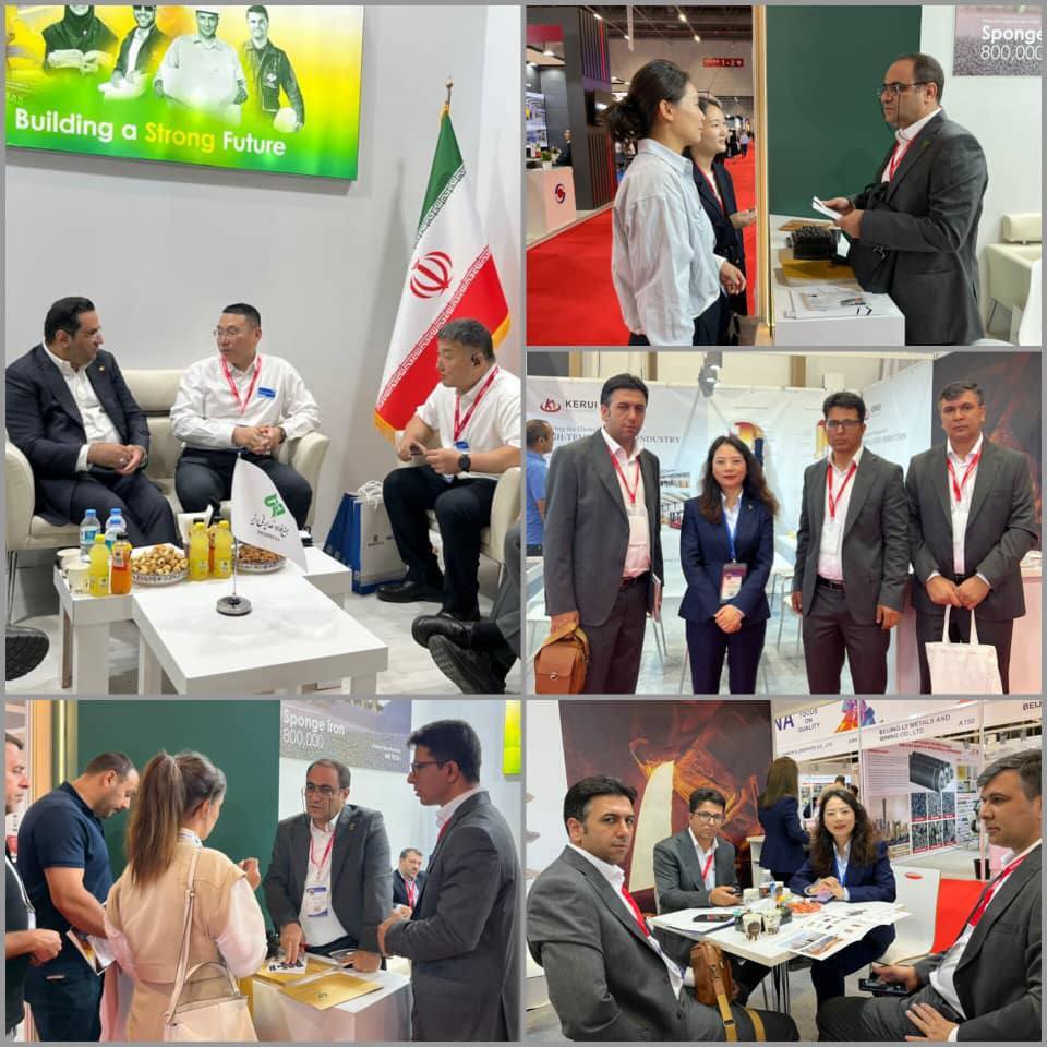 مذاکرات گسترده مجتمع فولاد غدیر نیریز با شرکتهای بزرگ بینالمللی در نمایشگاه آنکیروس مذاکرات گسترده مجتمع فولاد غدیر نیریز با شرکتهای بزرگ بینالمللی در نمایشگاه آنکیروس