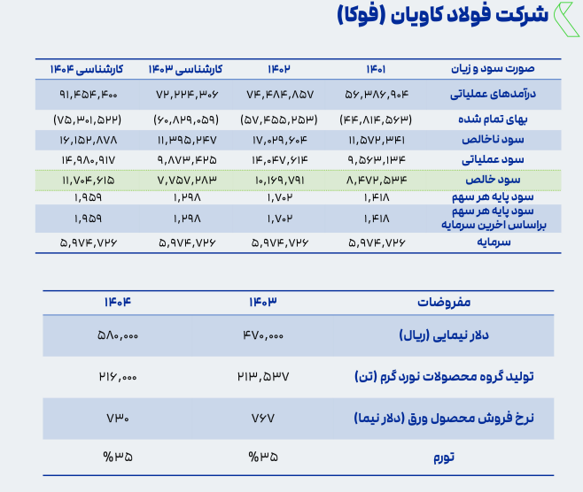 پیش بینی سود آینده فوکا چقدر شد؟ پیش بینی سود آینده فوکا چقدر شد؟