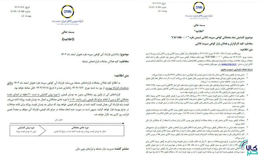 معاملات گواهی سپرده و قرارداد آتی شمش نقره، سهشنبه ۲۰ آذرماه راهاندازی میشود معاملات گواهی سپرده و قرارداد آتی شمش نقره، سهشنبه ۲۰ آذرماه راهاندازی میشود
