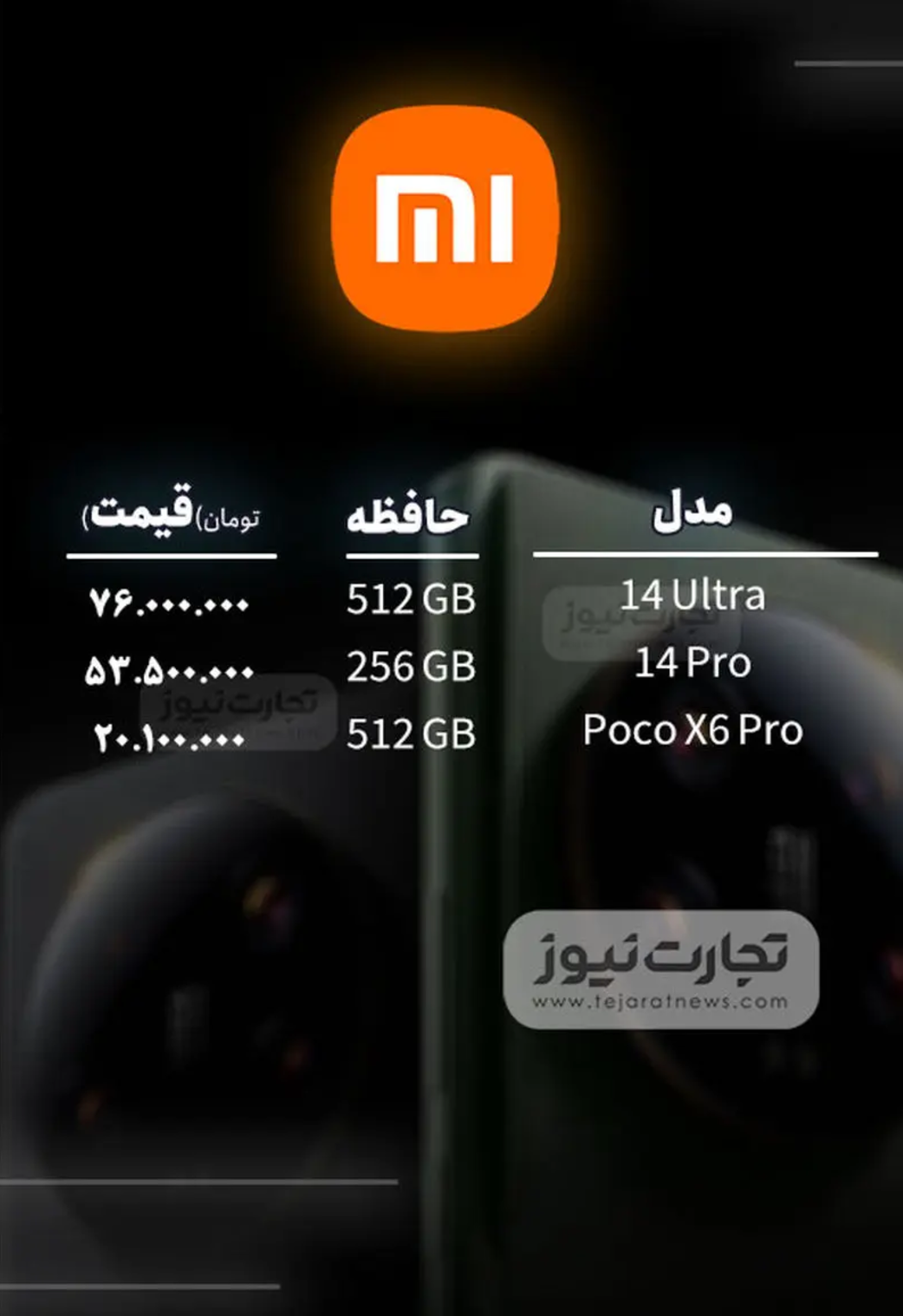 قیمت گوشی موبایل امروز ۳ آذر ۱۴۰۳ + جدول قیمت گوشی موبایل امروز ۳ آذر ۱۴۰۳ + جدول