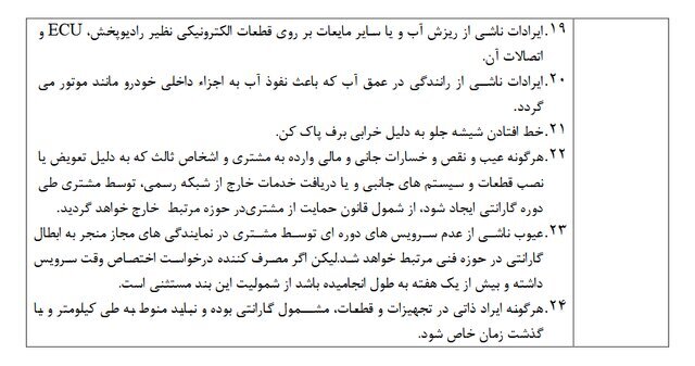 جزئیات موارد ابطال گارانتی خودرو اعلام شد جزئیات موارد ابطال گارانتی خودرو اعلام شد
