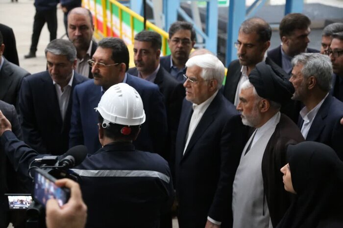 افتتاح «بزرگ‌ترین کارخانه تولیدکننده تیرآهن در شرق کشور» با حضور معاون اول رئیس‌جمهور و وزیر صمت