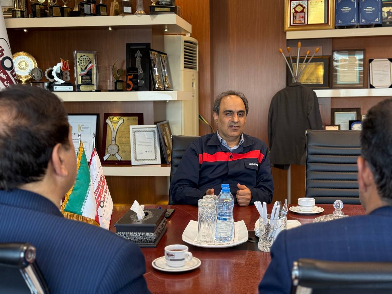 نشست مدیران فولاد اکسین خوزستان و گروه ملی صنعتی فولاد ایران برای توسعه زنجیره فولاد استان نشست مدیران فولاد اکسین خوزستان و گروه ملی صنعتی فولاد ایران برای توسعه زنجیره فولاد استان