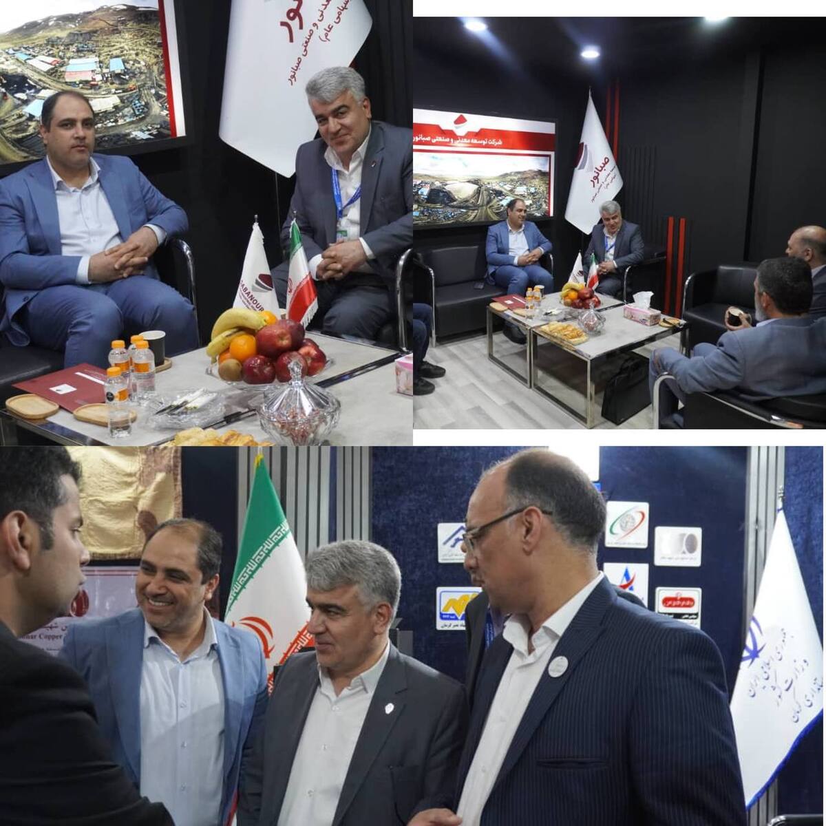 بازدید مدیرکل دفتر نظارت بر معادن وزارت صمت از غرفه صبانور