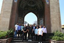 حضور مدیرعامل، سرمربی، کادر فنی و بازیکنان تیم فولاد خوزستان در خطوط تولید فولاد خوزستان