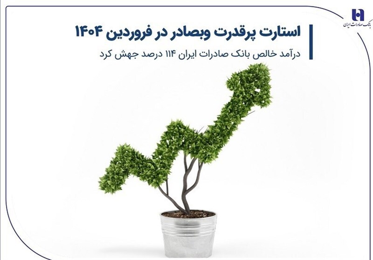 استارت پرقدرت وبصادر/ درآمد خالص بانک صادرات ۱۱۴ درصد جهش کرد