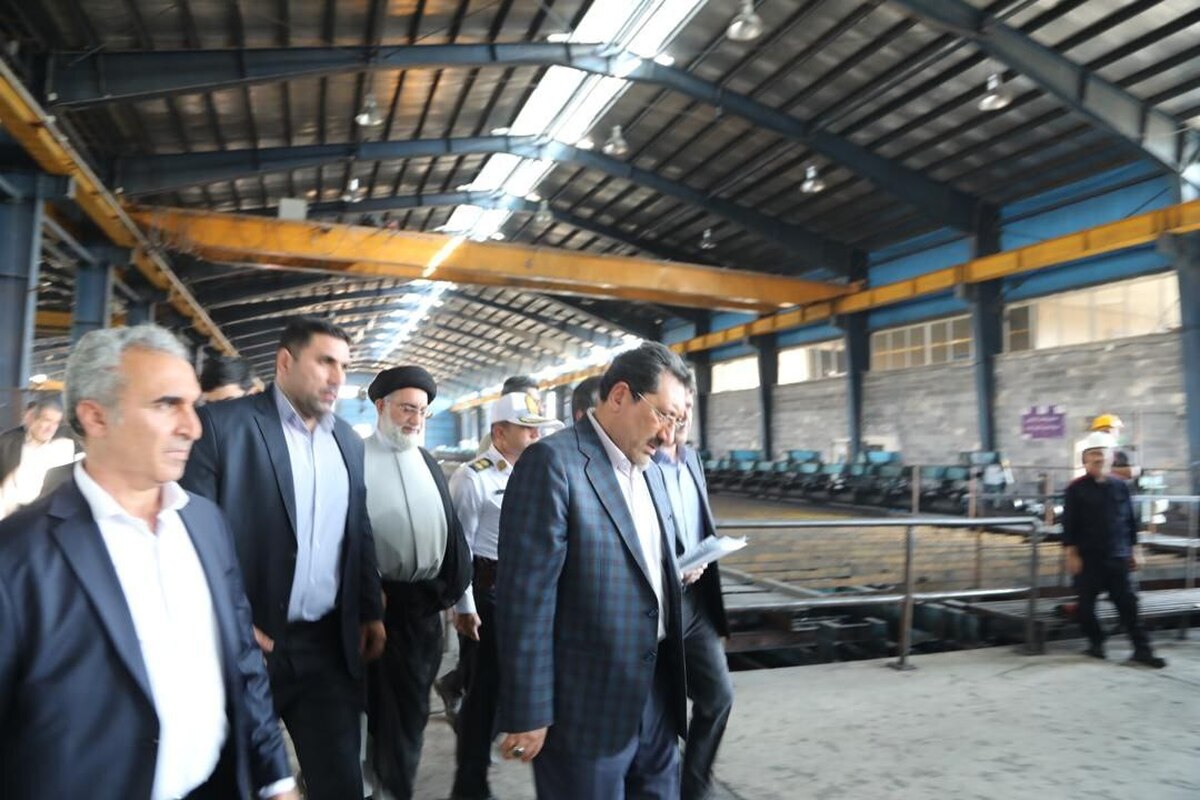 بازدید وزیر صمت از شرکت فولاد زاگرس ایوان