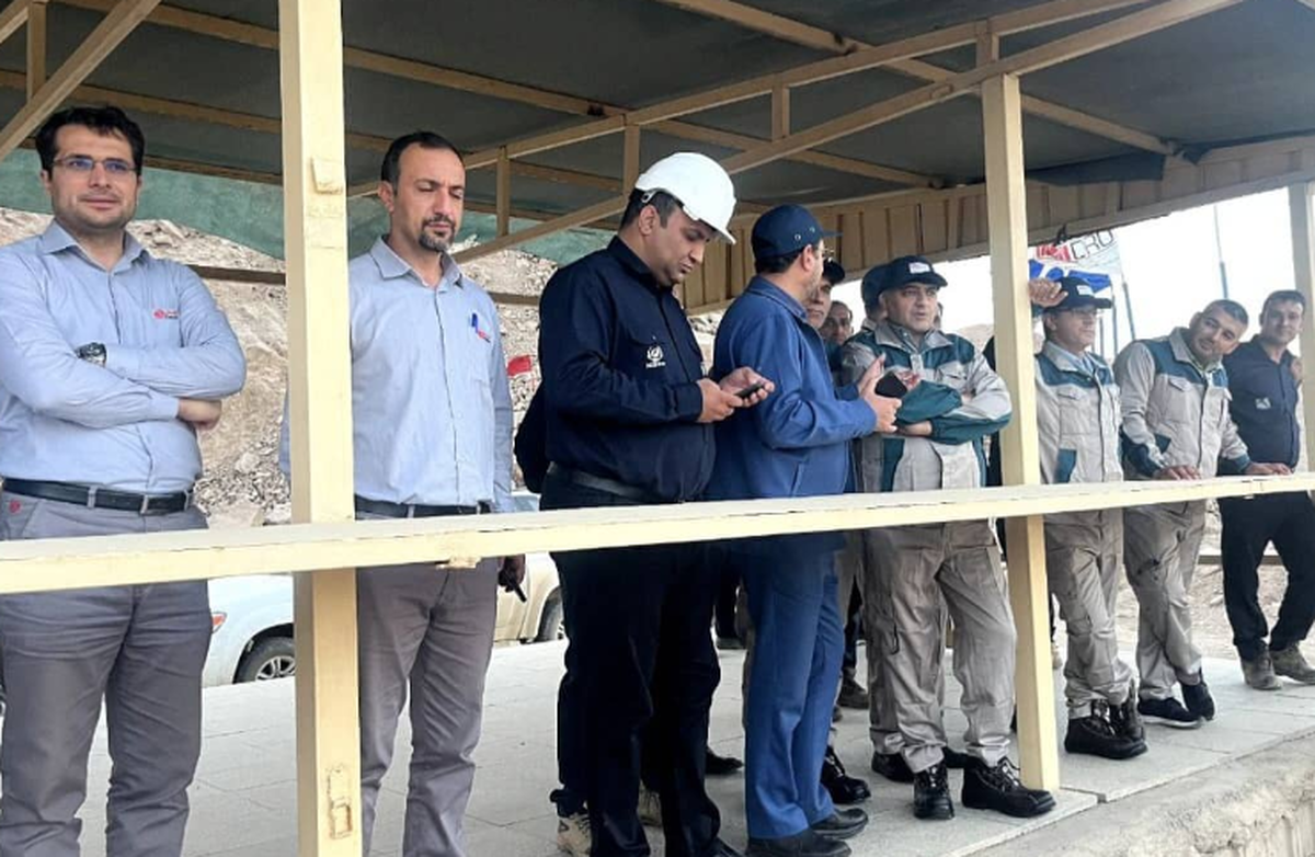 بازدید معاون اکتشاف و بهره‌برداری ایمپاسکو از معدن جلال‌آباد زرند