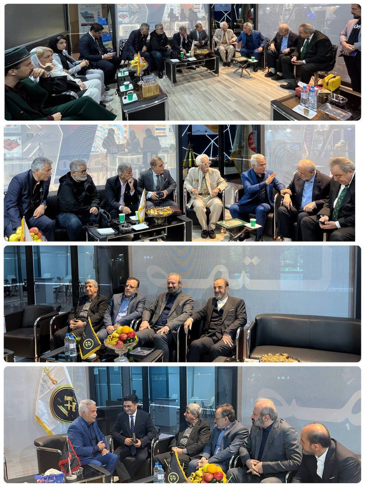 بازدید دبیرکل و مدیران اجرایی اتاق بازرگانی، صنایع، معادن و کشاورزی ایران و همچنین اعضا انجمن تلاشگران و ارزش‌آفرینان کیفیت از نمایشگاه ایران کانمین ۲۰۲۵