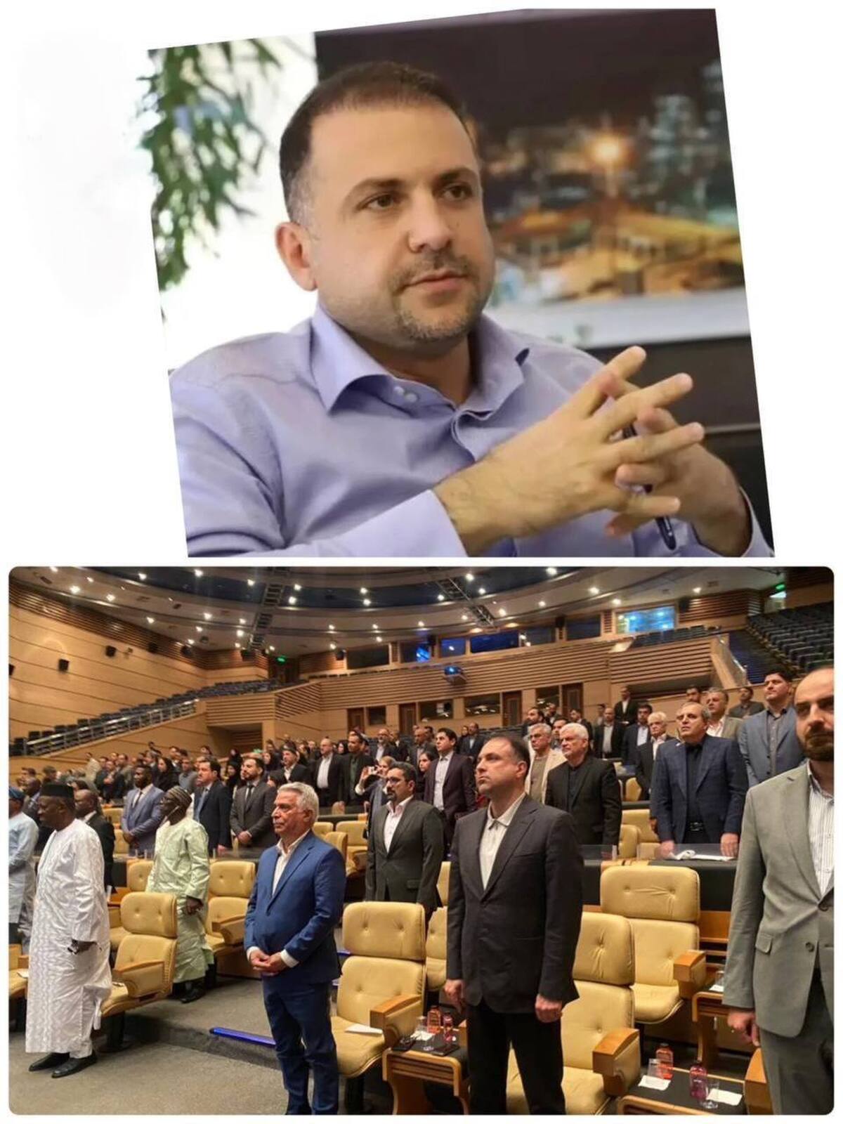 حضور «سیدمصطفی فیض» رئیس شرکت ملی صنایع مس ایران در مراسم افتتاحیه همایش اقتصاد دریامحور