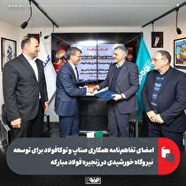 امضای تفاهم‌نامه همکاری صناپ و توکا فولاد برای توسعه نیروگاه خورشیدی در زنجیره فولاد مبارکه
