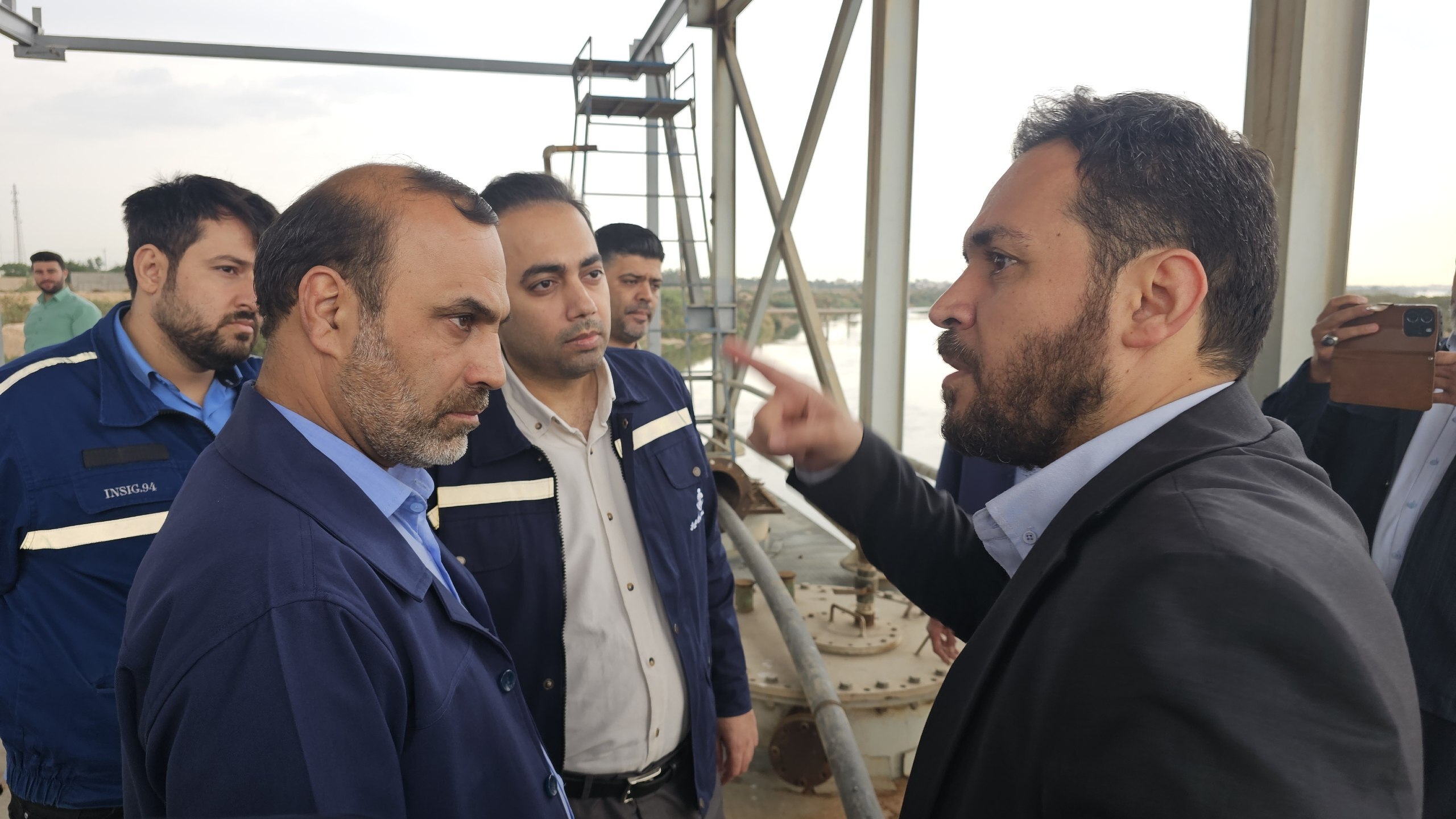 بازدید مدیرعامل آب و فاضلاب استان خوزستان از اسکله آبرسانی گروه ملی صنعتی فولاد ایران بازدید مدیرعامل آب و فاضلاب استان خوزستان از اسکله آبرسانی گروه ملی صنعتی فولاد ایران