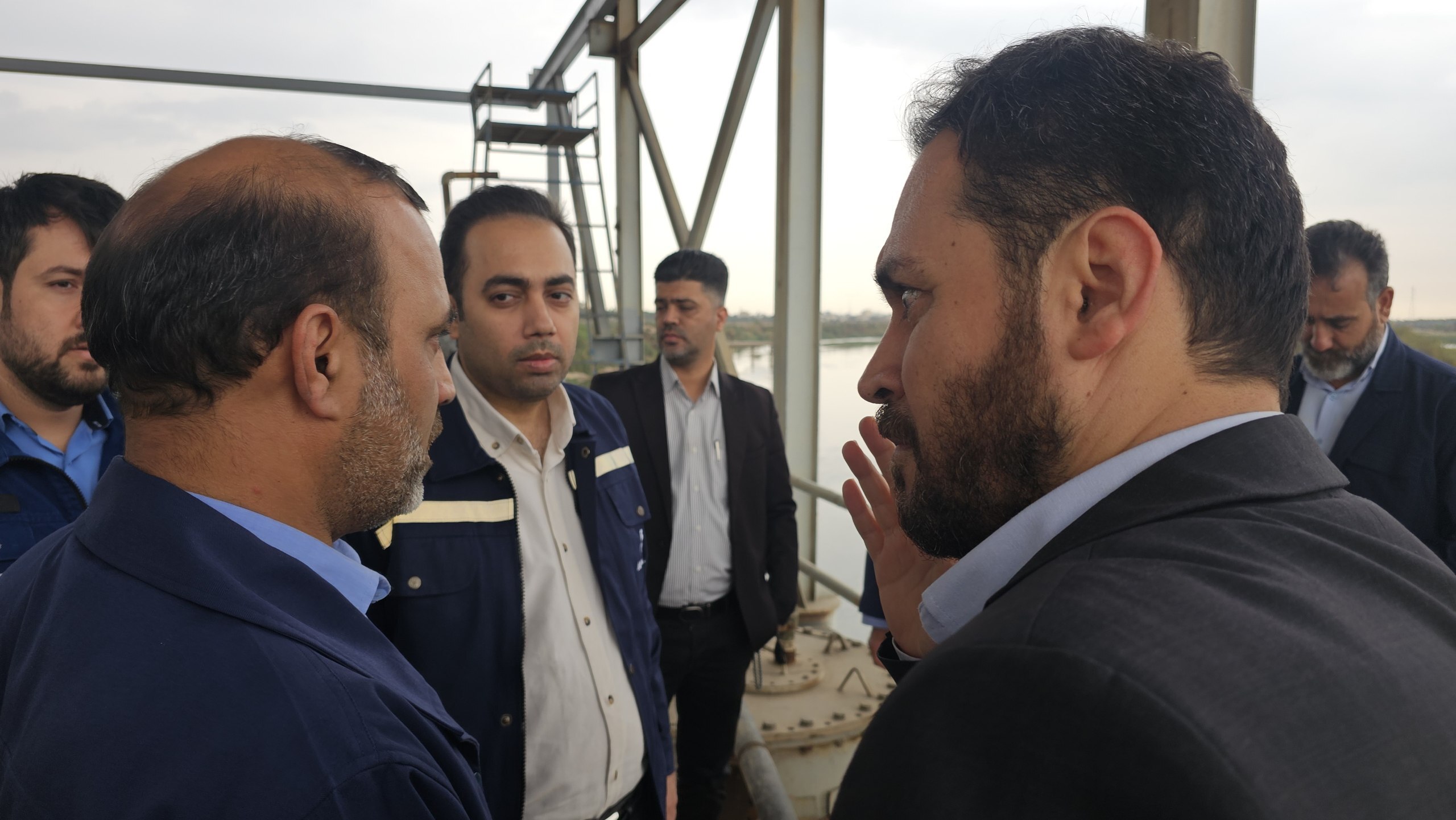 بازدید مدیرعامل آب و فاضلاب استان خوزستان از اسکله آبرسانی گروه ملی صنعتی فولاد ایران بازدید مدیرعامل آب و فاضلاب استان خوزستان از اسکله آبرسانی گروه ملی صنعتی فولاد ایران