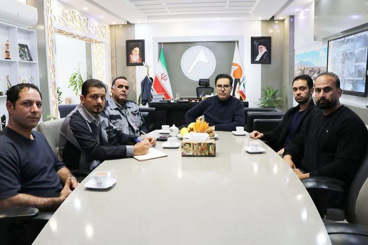 دیدار اعضای شورای اسلامی کار با مدیرعامل و عضو هیأت مدیره شرکت آلومینای ایران