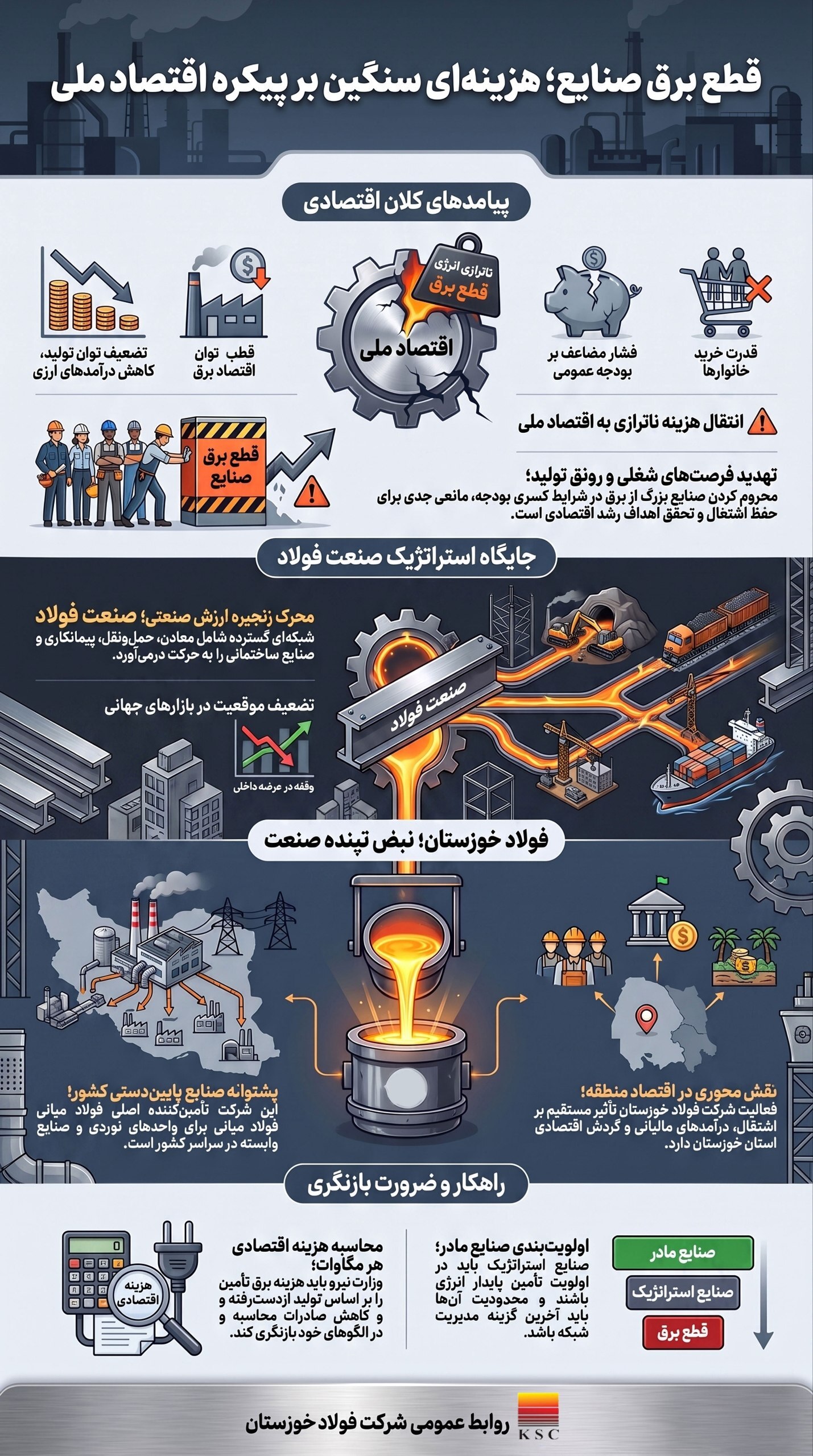 قطع برق صنعت؛ تصمیمی با هزینه ملی قطع برق صنعت؛ تصمیمی با هزینه ملی