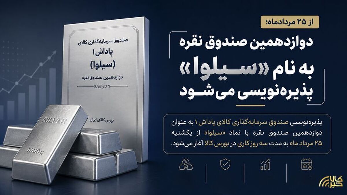 دوازدهمین صندوق نقره با نماد «سیلوا» پذیره‌نویسی می‌شود